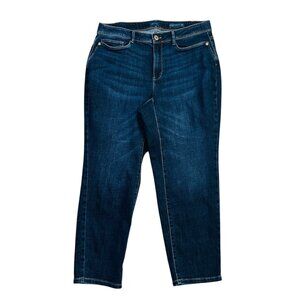 J. Jill Denim Women's Size 16P Curvy Authentic Fit Slim Ankle Blue Jeans